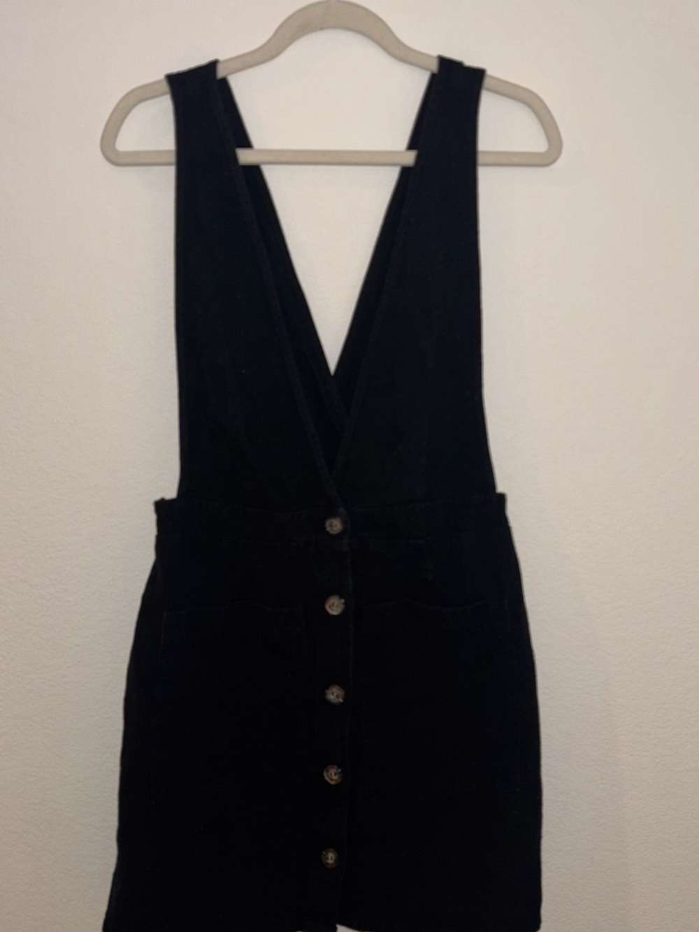 Black Button-Front Dress